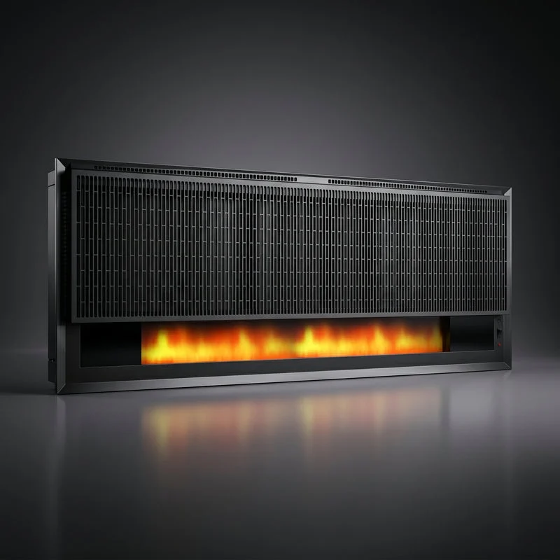 Radiant Flame montat pe perete