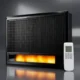 Panou Radiant Infrarosu cu Efect Semineu si Flacara LED, 1700W, Termostat, Telecomanda