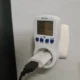 Priza programabila digitala Izoxis, ecran LCD, timer integrat, 3680 W, programare zilnica, Alb