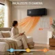 Aeroterma de perete cu Telecomanda, Negru - imagine 5