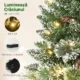 Pom de Craciun Mic Inalt 60 cm cu 35 Lumini LED Albe, 64 Crengi Ignifuge cu Conuri, Verde - imagine 5