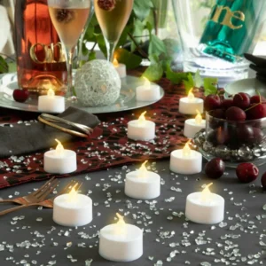 SET LUMANARI DE CEAI LED ROMANDLE INNOVAGOODS 12 UNITATI