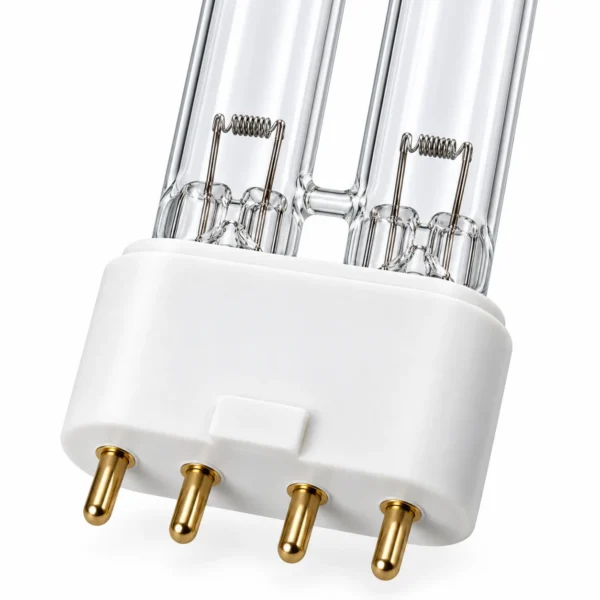 Tub de rezerva 2G11 pentru lampa UV-C germicida, cu ozon, 4 pini tip H, 100W