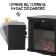 Semineu Electric Tivoli, De Podea sau Incastrabil, 34 × 25 cm, 2 Trepte de Incalzire, Negru - imagine 7