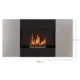 Semineu Bioetanol 0,9L de Perete din Otel Inoxidabil, 100x15x54 cm, Negru si Argintiu - imagine 3
