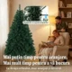 Brad Artificial de Craciun 180 cm cu 700 Ramuri Ignifuge, Baza din Otel,100x100x180 cm, Verde - imagine 6