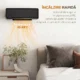 Incalzitor electric de perete cu 3 moduri, Negru - imagine 6