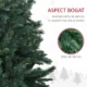 Brad de Craciun Artificial 180 cm cu 1061 de Crengi si Baza din Metal, Verde - imagine 5