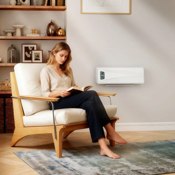 Incalzitor de Perete 2000 W cu 3 Moduri si Telecomanda, Alb - imagine 10