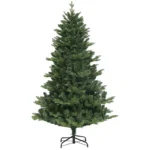 Brad de Craciun Artificial, Inalt de 180 cm, cu 818 Ramuri si Baza din Otel pentru Interior, Verde