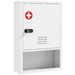 Dulap pentru Medicamente cu Incuietoare cu Combinatie, 40x15x60 cm, Alb