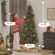 Brad de Craciun de 210 cm cu 350 de lumini albe si colorate, 9 moduri de iluminare - imagine 3