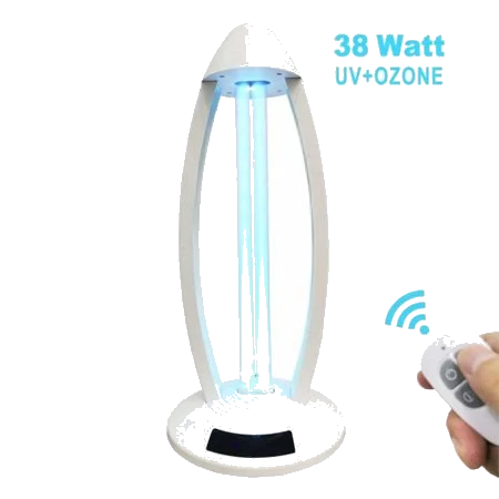 Lampa UV-C cu dubla sterilizare, telecomanda si timer, 38W - 60 mp