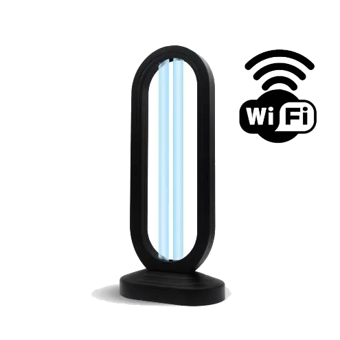 Lampa UV-C germicida cu dubla sterilizare, UVC si Ozon, control WiFi, Timer, 38W, 60mp